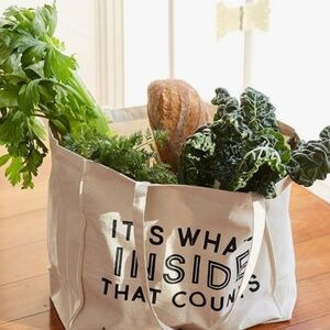 Premium Reusable Shopping Bag by CIROA | Quality Tote with Sections for Produce